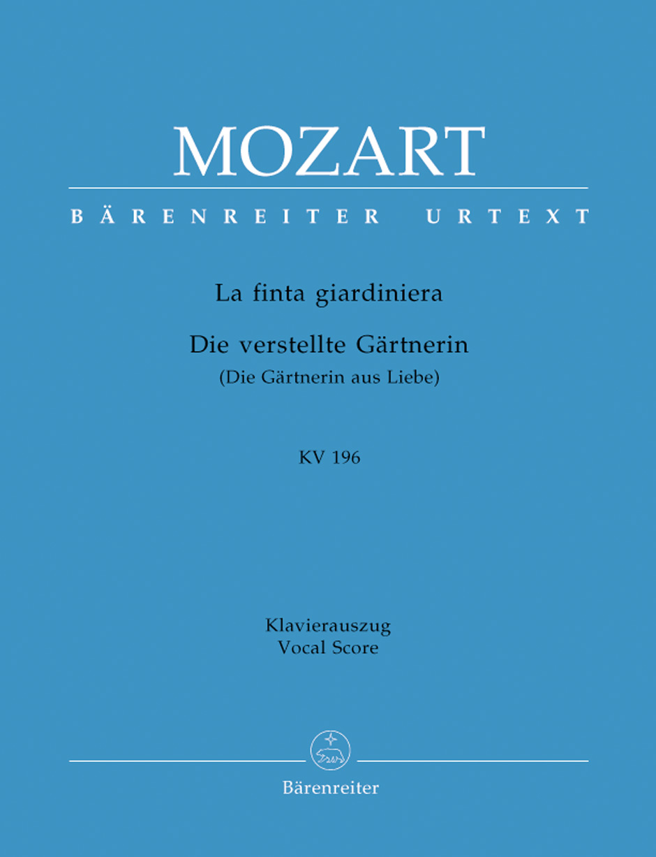 MOZART W.A. - FINTA GIARDINIERA - KV.196 URTEXT