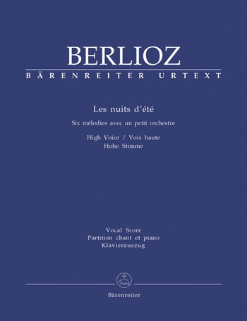 BERLIOZ H. - NOCHES DE VERANO - LES NUITS D´ÉTÉ op. 7 Hol. 81B