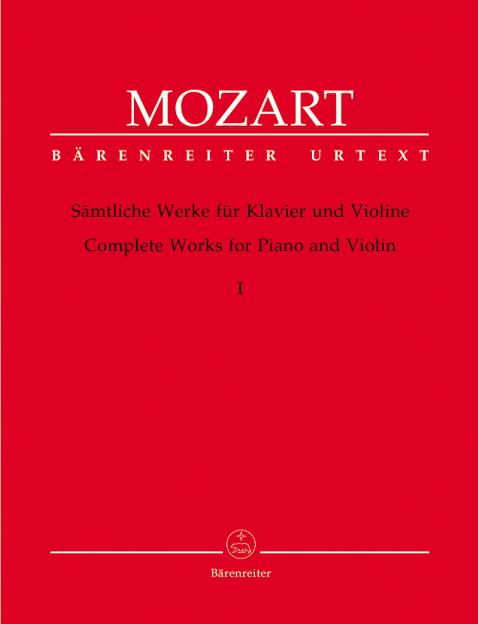 MOZART W.A.- OBRA COMPLETA V.1 PARA VIOLIN Y PIANO URTEXT (SON DOS PARTITURAS)