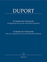 DUPORT J.L.- ESTUDIOS (21) CON ACOMP.DE 2º CELLO AD LIB.