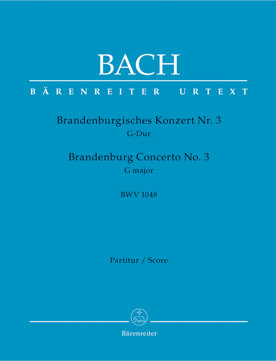 BACH J.S. - CONCIERTO DE BRANDENBURGO Nº3 SOL M (UT) - BWV.1048