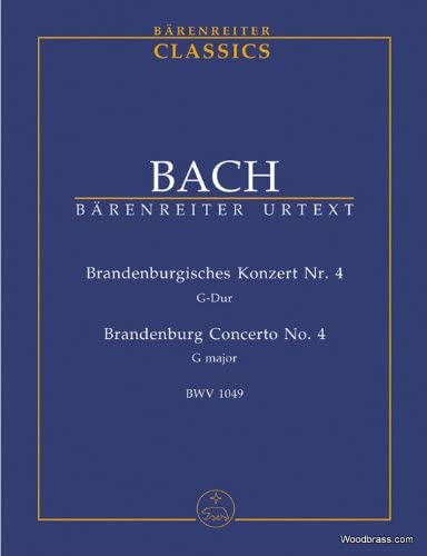 BACH J.S. - CONCIERTO DE BRANDENBURGO Nº4 SOL M (UT) - BWV.1049