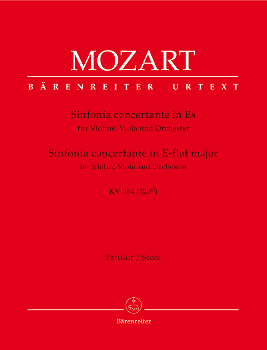 MOZART W.A. - SINFONIA CONCERTANTE MIBM KV364(320D) URTEXT