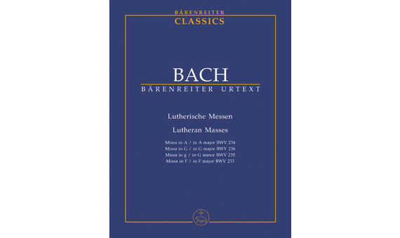 BACH J.S. - MISAS LUTERANAS (4) URTEXT - KV.233-236