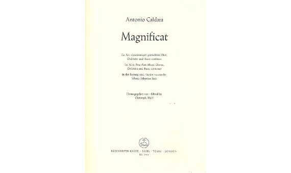 CALDARA A. - MAGNIFICAT DO M -