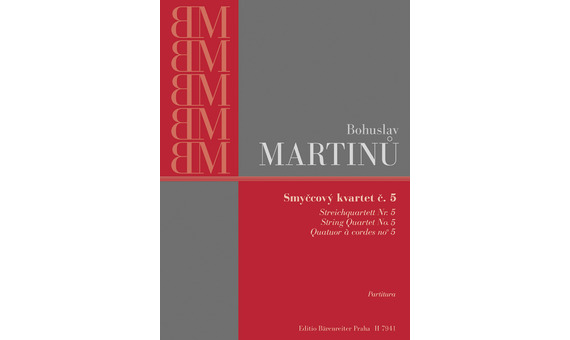 MARTINU B. - CUARTETO CUERDA Nº 5 (PARTES)