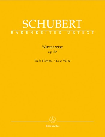 SCHUBERT F. - WINTERREISE URTEXT - OP.89- (LOW VOICE)