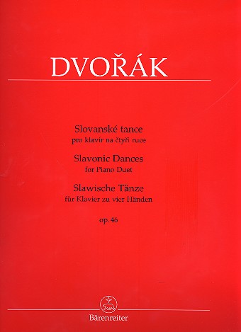 DVORAK A.- DANZAS ESLAVAS OP.46 (PIANO 4 MANOS)