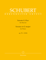 SCHUBERT F. - SONATA SOLM OP.78 D894 URTEXT