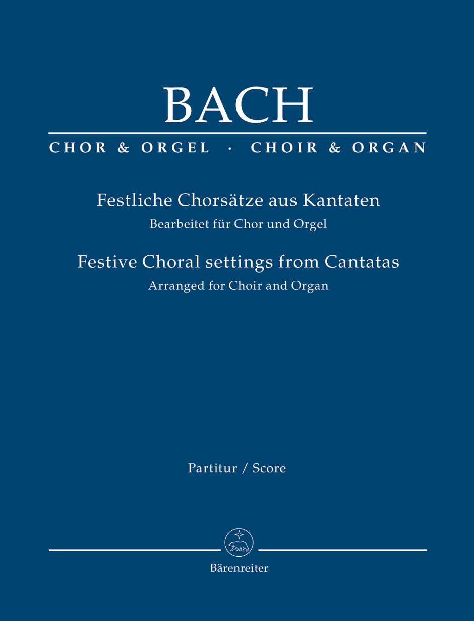 BACH J.S. - CORALES FESTIVAS DE CANTATAS (PARTITURA)