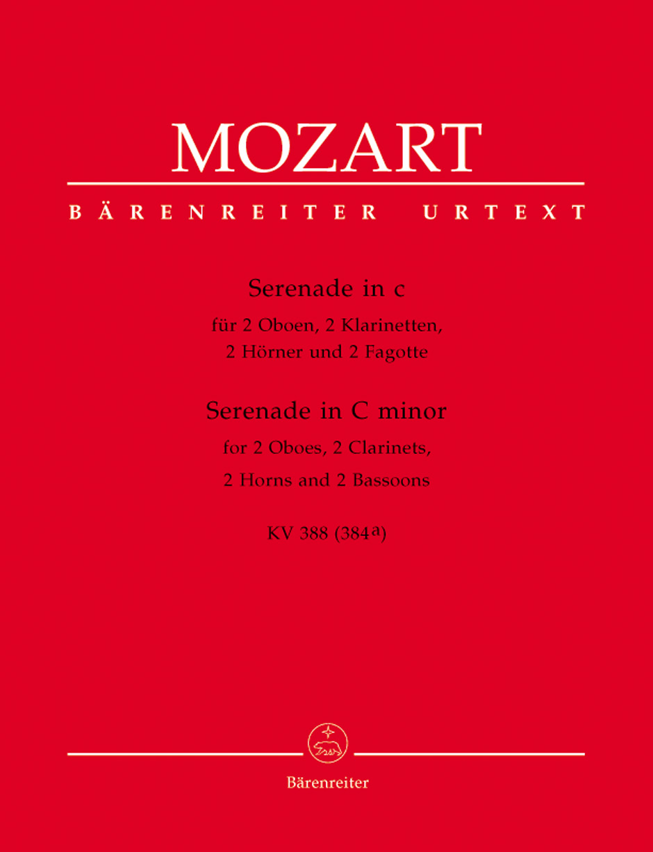 MOZART W.A. - SERENADE DO m URTEXT (PT) 2OB/2CL/2TR/2FG - KV.388 (384A)