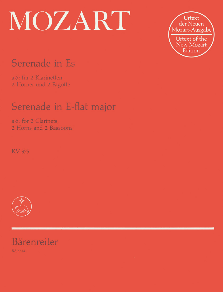 MOZART W.A. - SERENADE MIb M URTEXT (TB) 2CL/2TR/2FG - KV.375