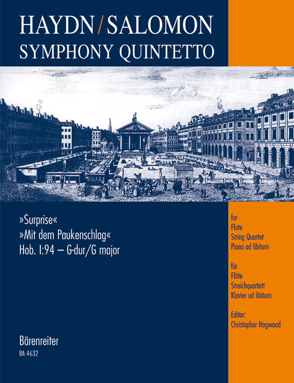 HAYDN - SINFONIA QUINTETO (SC+PT) FL/2V/VA/VC - HOB.I/94