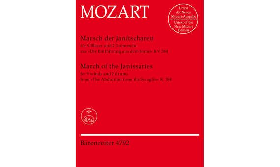 MOZART W.A. - MARCHA JANISARIES 2FL/2CL/FG/2TR/TP/2BAT - KV.384