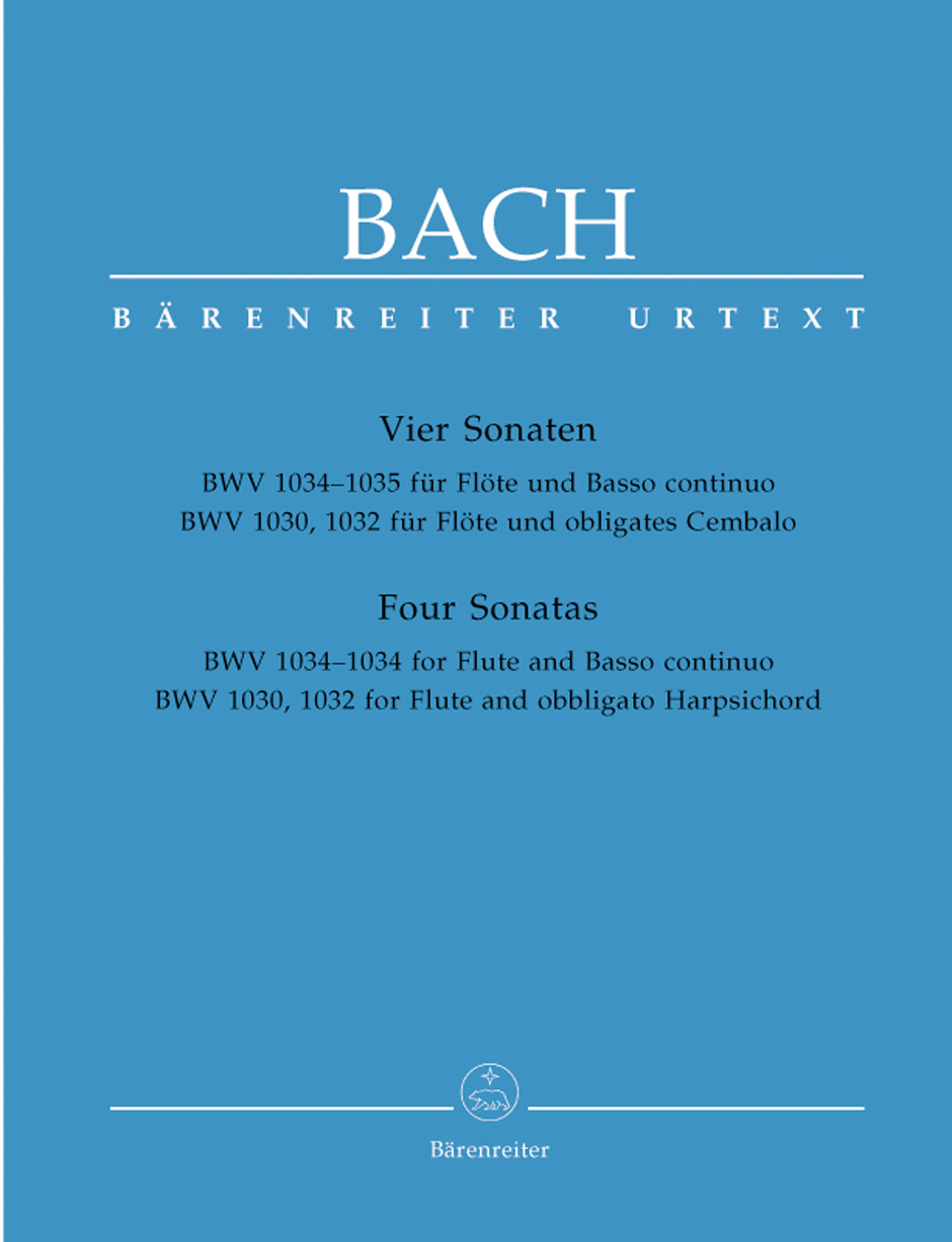 BACH J.S. - SONATAS (4) URTEXT - BWV.1030/2/4/5