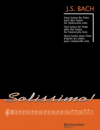 BACH J.S. - SUITES PARA FLAUTA SOLA (2) ORIGINALES CELLO - BWV.1007/1009