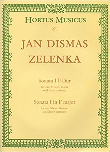 ZELENKA J.D. - SONATA I (2 OBOES , FAGOT Y CONTINUO FA M ZWV 181,1