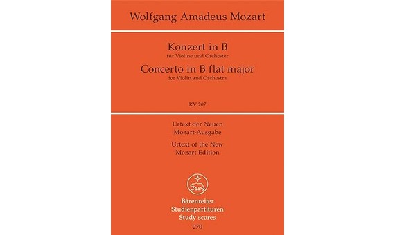 W.A MOZART .- Concierto B-Dur KV207 (VIOLIN/ORQUESTA)(ORQ BOLSILLO)