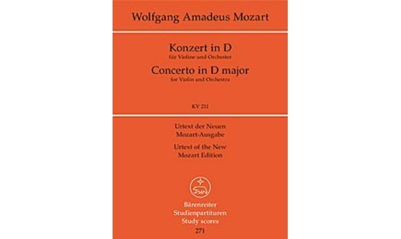 W.A MOZART.- Concierto D-dur KV211 (VIOLIN/ORQUESTA)(ORQ BOLSILLO)