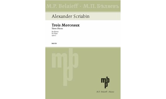 SCRIABIN A. - PIEZAS (3) OP2 (PIANO)