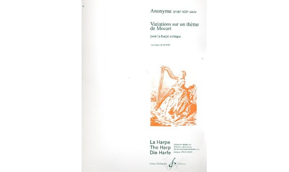 Anonyme - Variations sur un theme de mozart (Harpe)