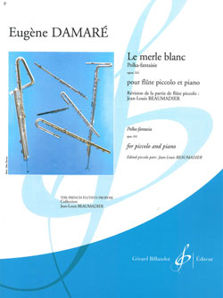 DAMARE E. - LE MERLE BLANC- POLKA FANTASIA OP. 161 (FL/P)