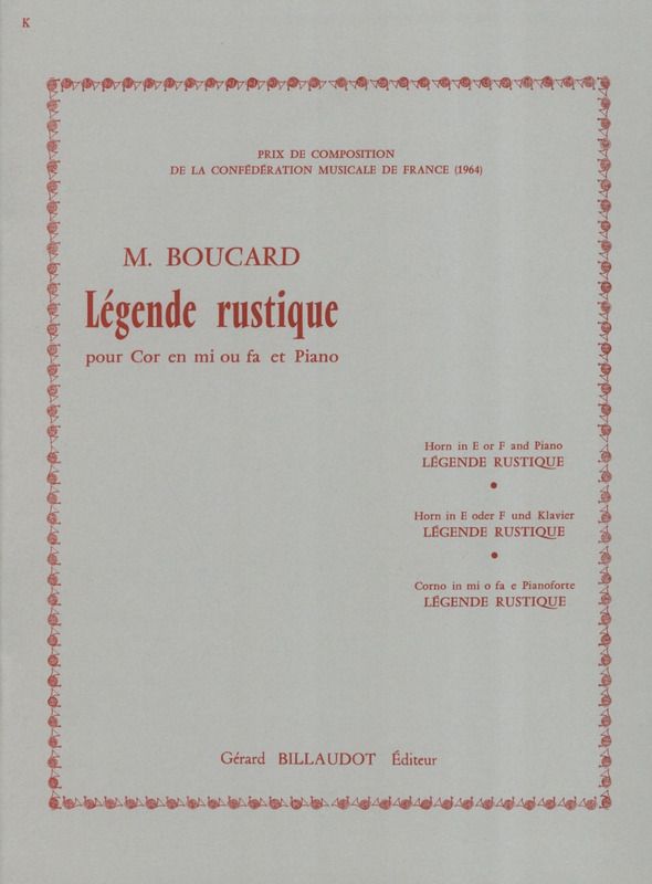 BOUCARD M. - LEYENDA RUSTICA -