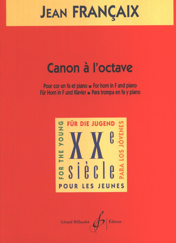 FRANCAIX J. - CANON A L´OCTAVE - TROMPA Y PIANO