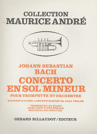 BACH J.S. - CONCIERTO SOL m -