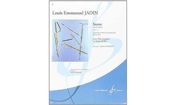 JADIN L.M - SONATA SOL M OP.X Nº 3 FLAUTA Y PIANO