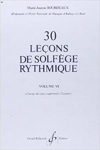 BOURDEAUX M.J. - LECCIONES DE SOLFEO (30) V.6