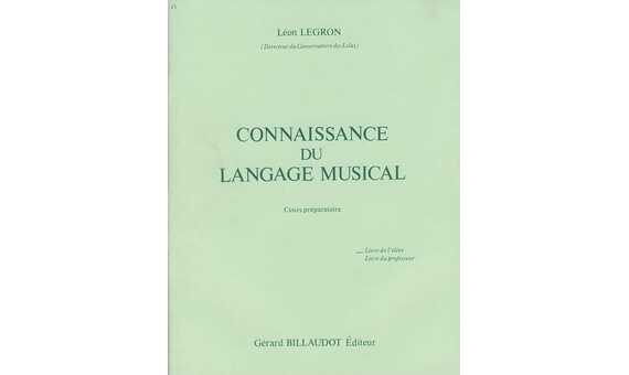 LEGRON L. - CONOCIMIENTO LENGUAJE MUSICAL V.2 PREPARATORIO (ALUMNO) - (VERDE)