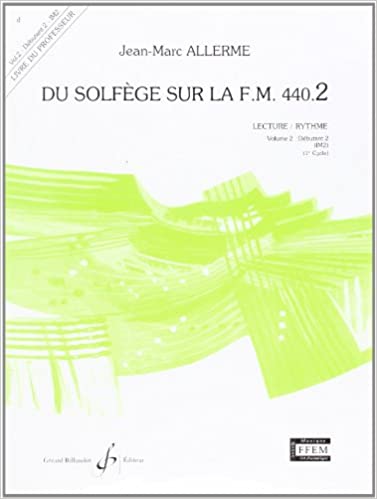 ALLERME J.M. - DU SOLFEGE SUR FM.440.2 V.2 PROFESOR -