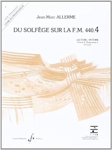 ALLERME J.M. - DU SOLFEGE SUR FM.440.4 V.4 PROFESOR - ( LECTURA-RITMO)