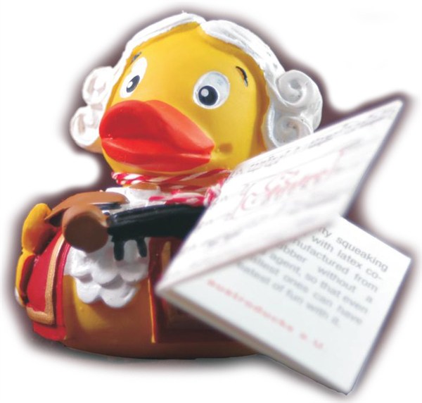 REGALO - PATO DE GOMA "MOZART"