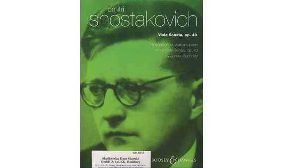 SHOSTAKOWITSCH D. - SONATA OP 40 - VIOLA Y PIANO