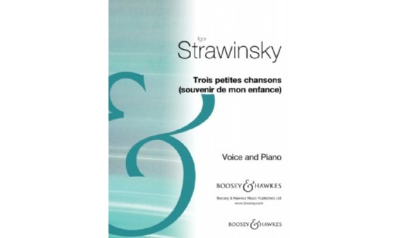 I. Strawinsky.- Trois petites chansons chant: "Souvenirs de mon Enfance".