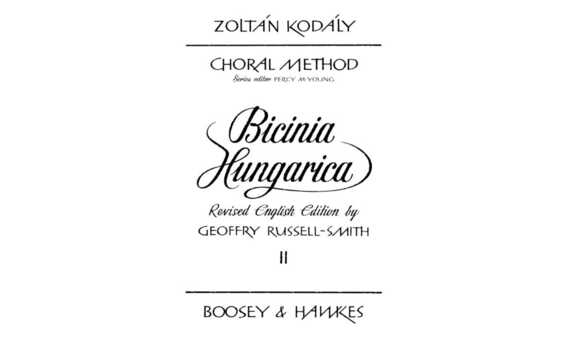KODALY Z. - BICINIA HUNGARICA V.2 -