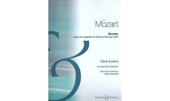 MOZART W.A. - SONATA OBOE - KV.370 DEL CUARTETO