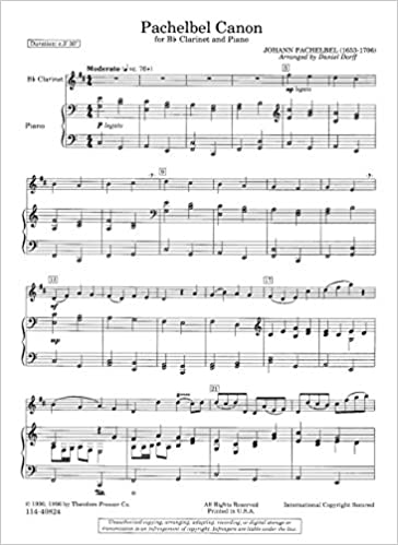PACHELBEL J. - CANON - (CL/P)