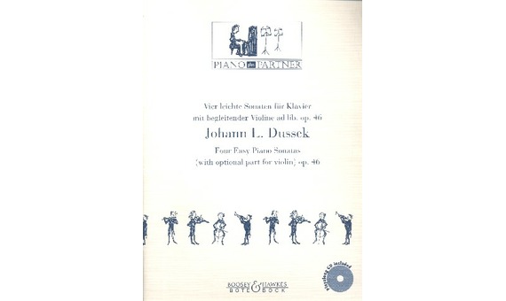 J.L.Dussek.-Four Easy Piano Sonatas Op. 46 (+CD)