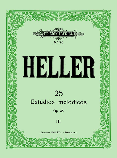 HELLER E. - ESTUDIOS MELODICOS (25)Vº3 -OP.45