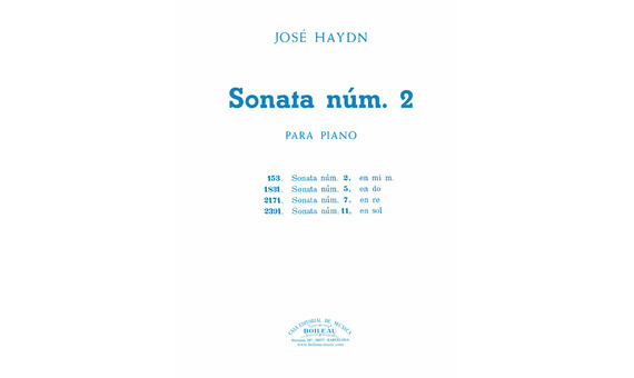 HAYDN.- SONATA Nº2 MI m (PIANO)