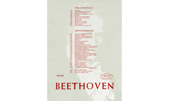 BEETHOVEN .- EL ADIOS AL PIANO.OBRA POSTUMA (PIANO)