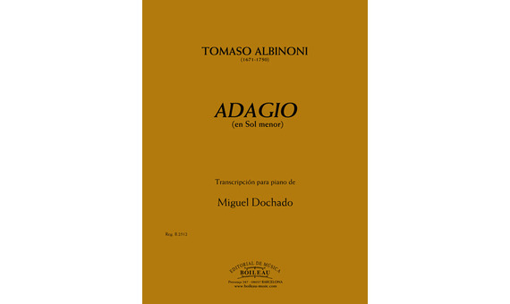 ALBINONI.- Adagio en Sol m (PIANO)