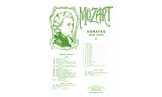 MOZART .- Sonata nº8 en Do M, K.309 (PIANO)