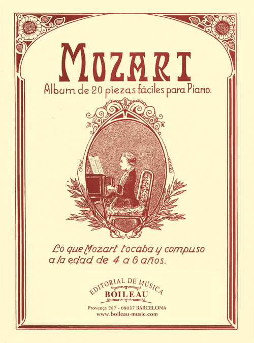 MOZART W.A. - PIEZAS FACILES (20) (DE 4 A 6 AÑOS) -