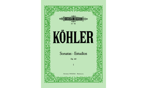 KOHLER.- Sonatas-Estudio Op.165 Vol.I (1 al 12) (PIANO)
