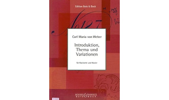 WEBER C.M. - INTRODUCCION,TEMA Y VARIACIONES - CLARINETE Y PIANO-