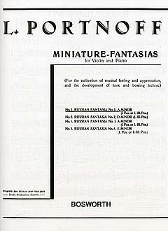 PORTNOFF L.- RUSSIAN FANTASIA Nº1 LA m (V/P)